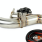 TRINITY RACING SIDE PIECE Header Pipe with Electronic Cutout - RZR Turbo