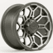 Load image into Gallery viewer, 14&quot;-15&quot; Falcon Ridge Satin Silver and Gun Metal Gray HC-8S Wheel Set w| Lug Nuts
